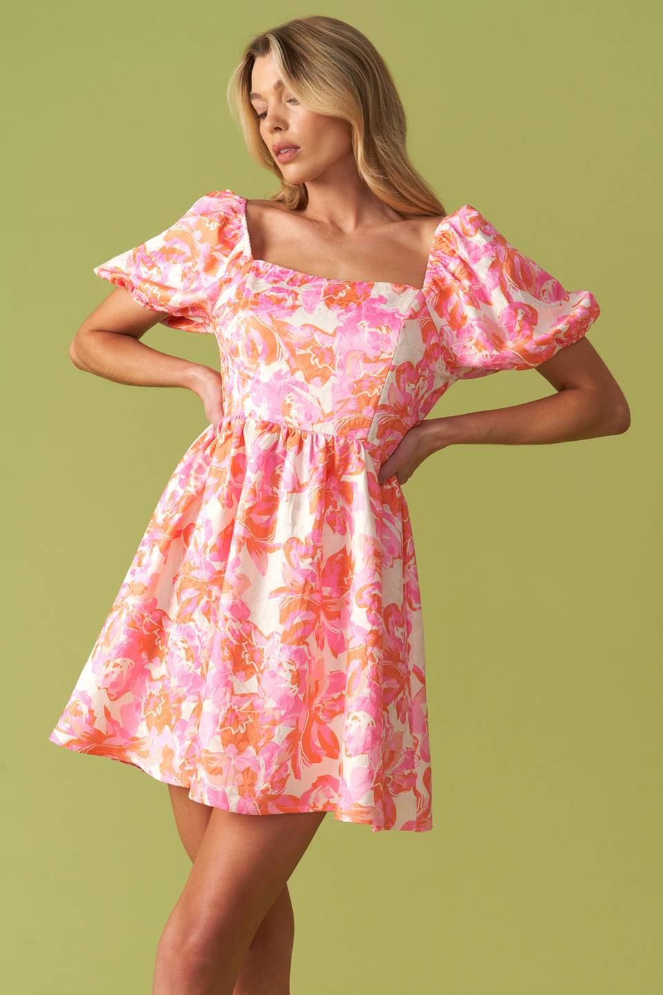 ALWAYS GOOD WOVEN MINI DRESS Flying Tomato